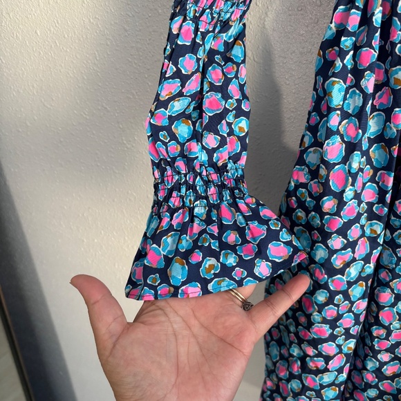 NWT Lilly Pulitzer Beyonca Spot Print Smocked Babydoll Dress - Size Small - Picture 5 of 8
